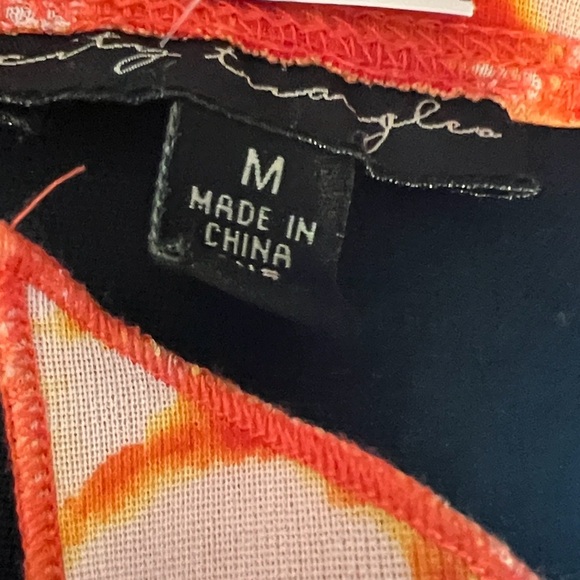 🎶💃 City Triangles Orange and Yellow Backless Halter Dress - Picture 10 of 10